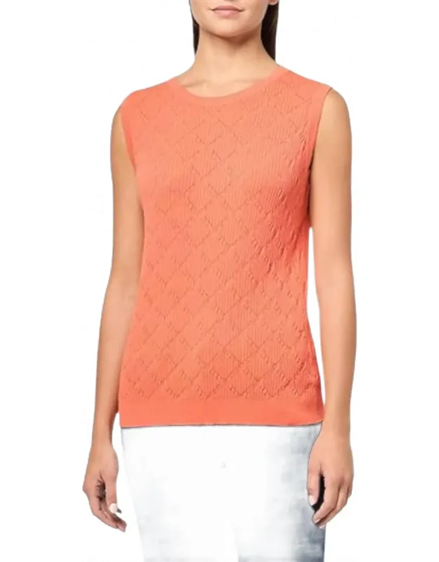 Scoop Neck Sweater Tank Top