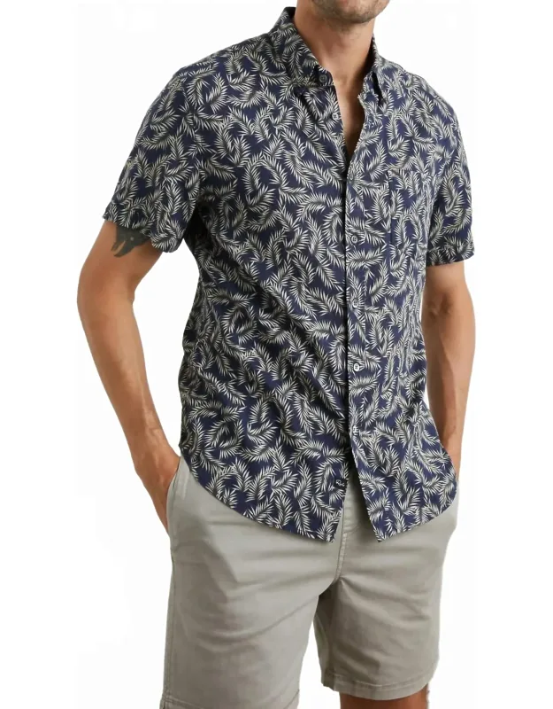 Carson Shirt - Breathable Linen Blend With Distinctive Pattern