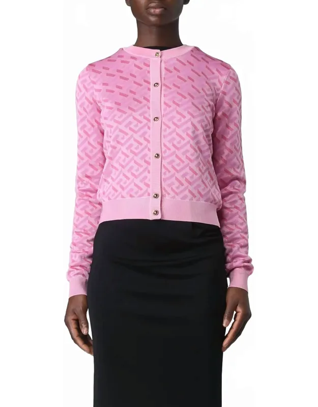 La Greca Jacquard Cardigan