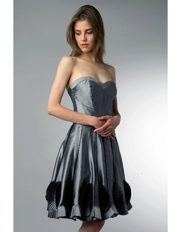 Sunflower Motif Cocktail Dress