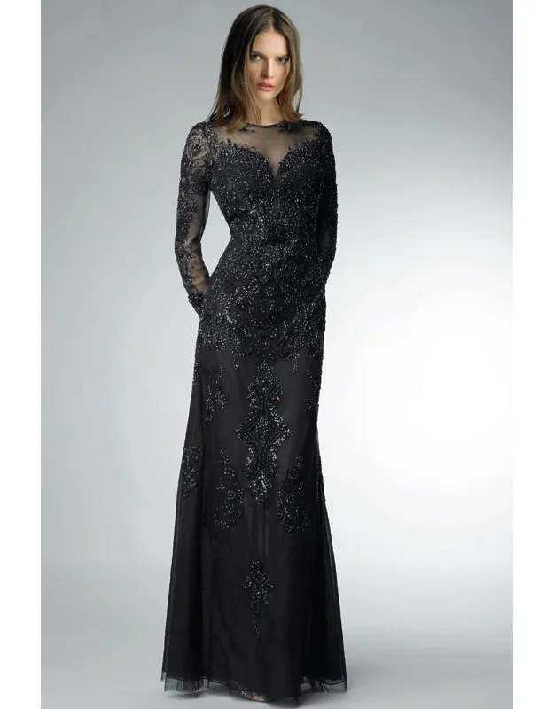 Long Sleeve Sequin Dress
