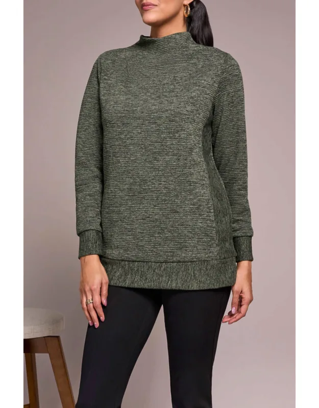 Tunic Mock Neck Top