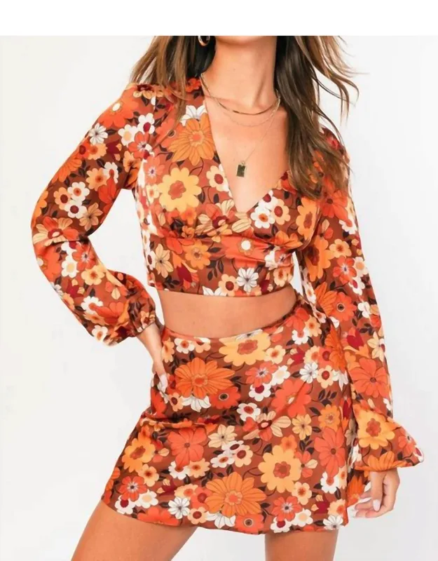 Floral Mini Skirt