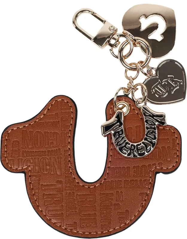 Embossed Horseshoe Bag Charm