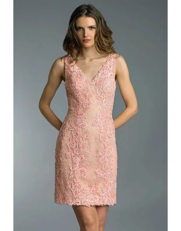 Embroidered Cocktail Dress