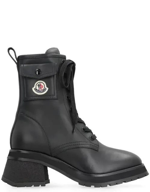 Lace-up Leather Ankle Boots