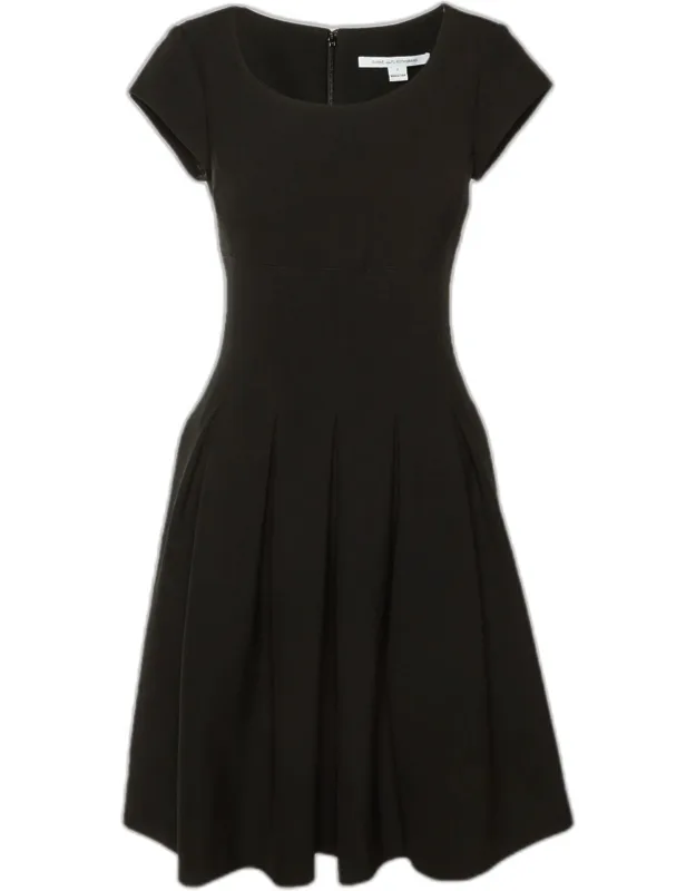 Crepe Pleated Mini Dress