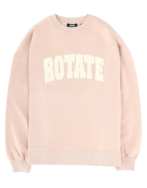 Rotate Sweatshirt With Logo, Oversize Fit