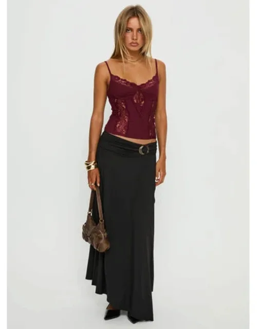 Nola Hardware Slit Maxi Skirt