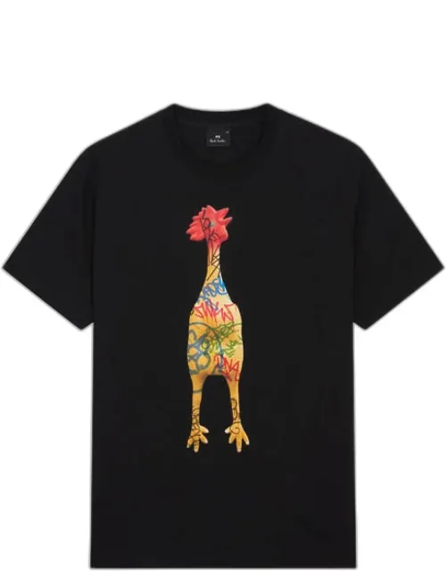 Rubber Chicken Print T-shirt