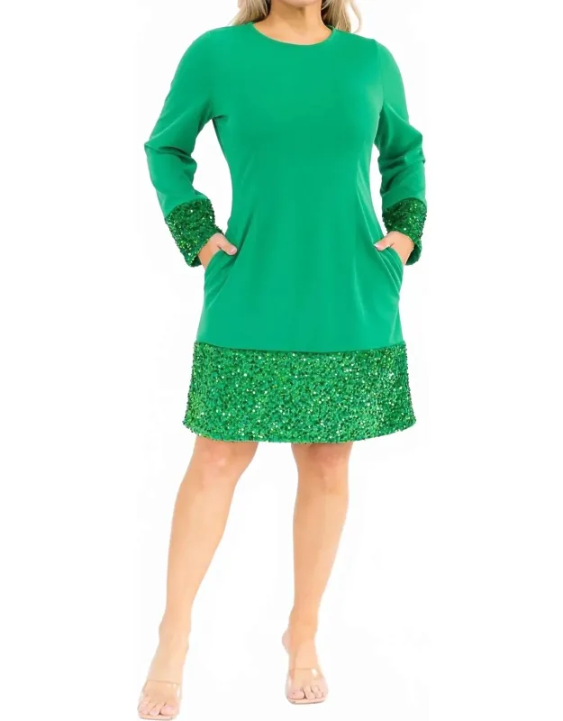 Mini Dress With Sequin Details