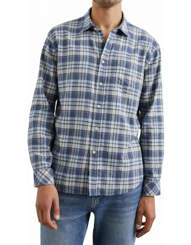 Wyatt Shirt - Soft Cotton, Classic Plaid Pattern