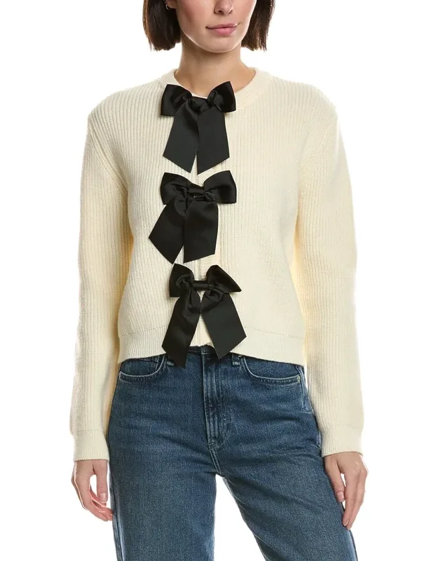 Grosgrain Bow Cardigan