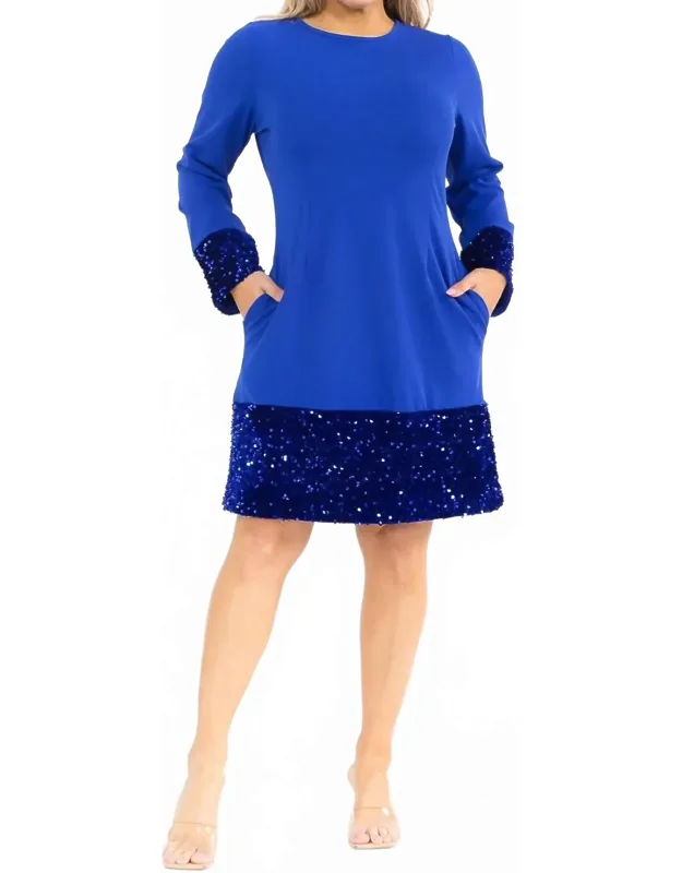 Mini Dress With Sequin Details