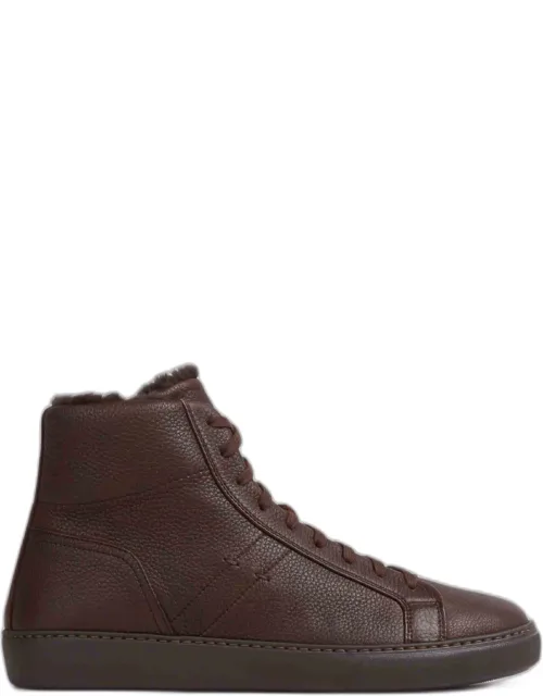 High Leather Sneakers