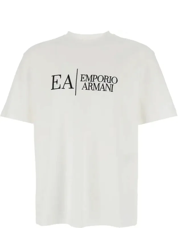 Crewneck T-shirt With Logo Embroidery In Cotton