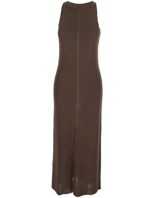Pablo Long Dress With Sheath Design In Viscose