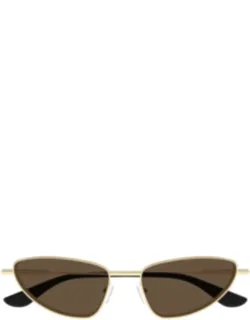 Alexander Mcqueen Sunglasses Cat-eye Metal 56mm Lens