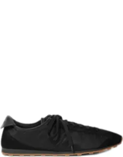 Sneakers Les Tennis With Removable Leather Insole And Embossed Logo