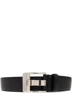 Soft Leather Belt With Silver Metal Buckle