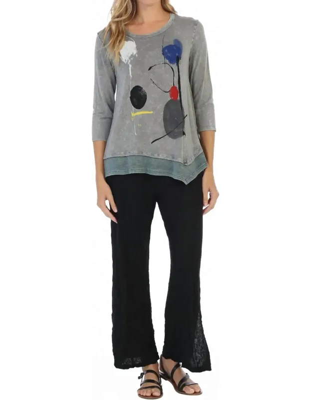 Strolling Mineral Washed Asymmetric Top