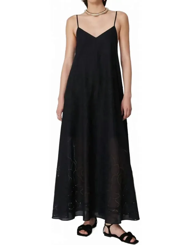 Embroidery Long Dress