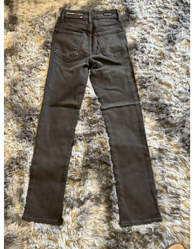 Double Button Straight Jeans