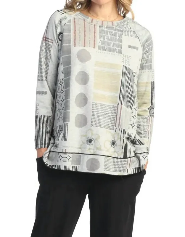 Raglan Sleeve Fleece Top