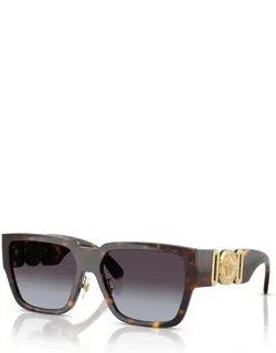 Sunglasses Square Full Rim, Black Frame And Dark Grey Lens Ve4483dgb1