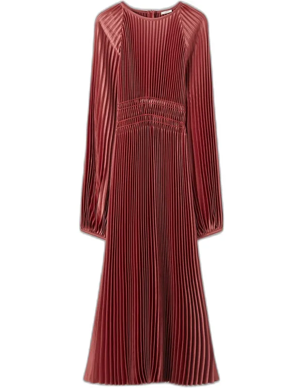 Pleated Woven Dress
