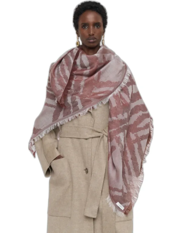 Azalea Wool Cashmere Scarf