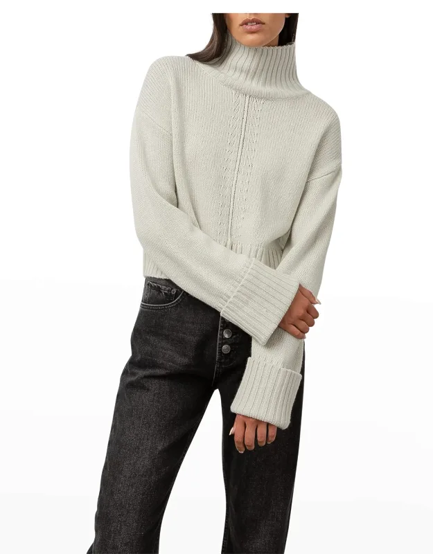 Cashmere-merino Wool Turtleneck Sweater