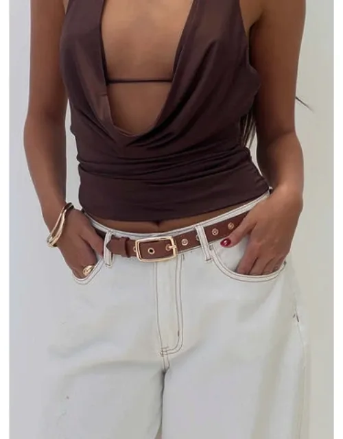 Rileigh Eyelet Faux Leather Belt