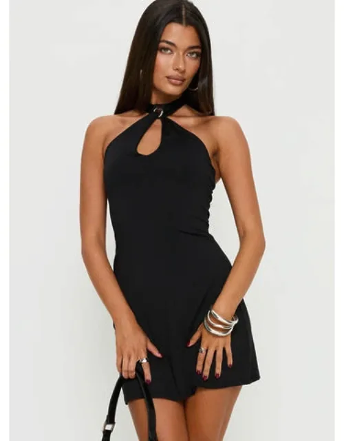 Daryna Halter Keyhole Mini Dress