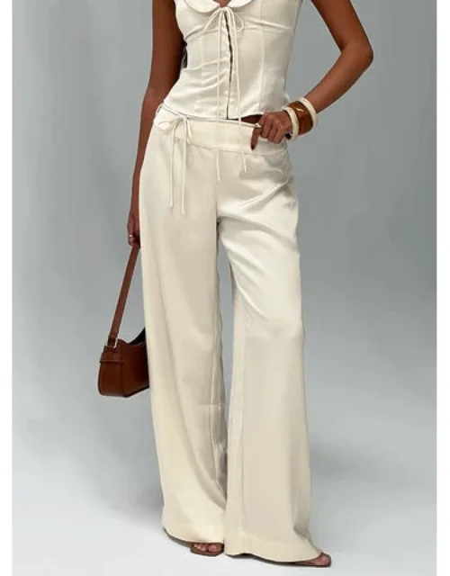 Satin Tie Pants