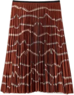 Ribbon Print Skirt