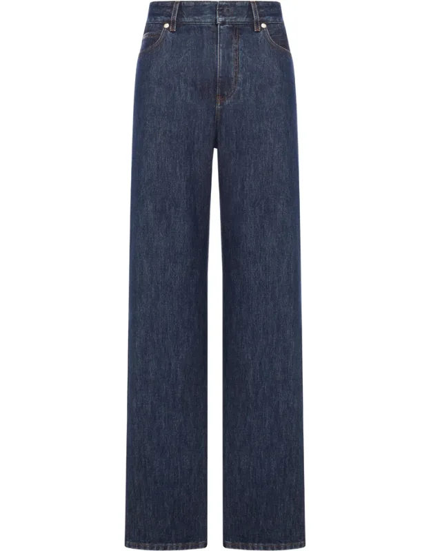Textured Denim Jeans