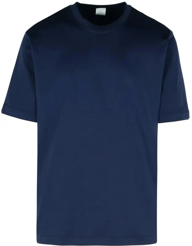 Eleventy Cotton T-shirt, Finished Crew Neck