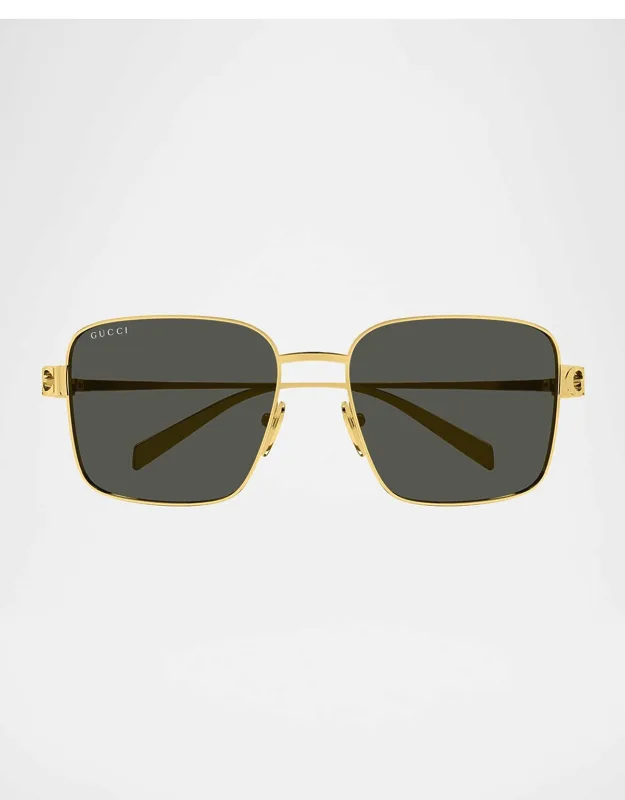 Block Bending 54mm Square Metal Sunglasses
