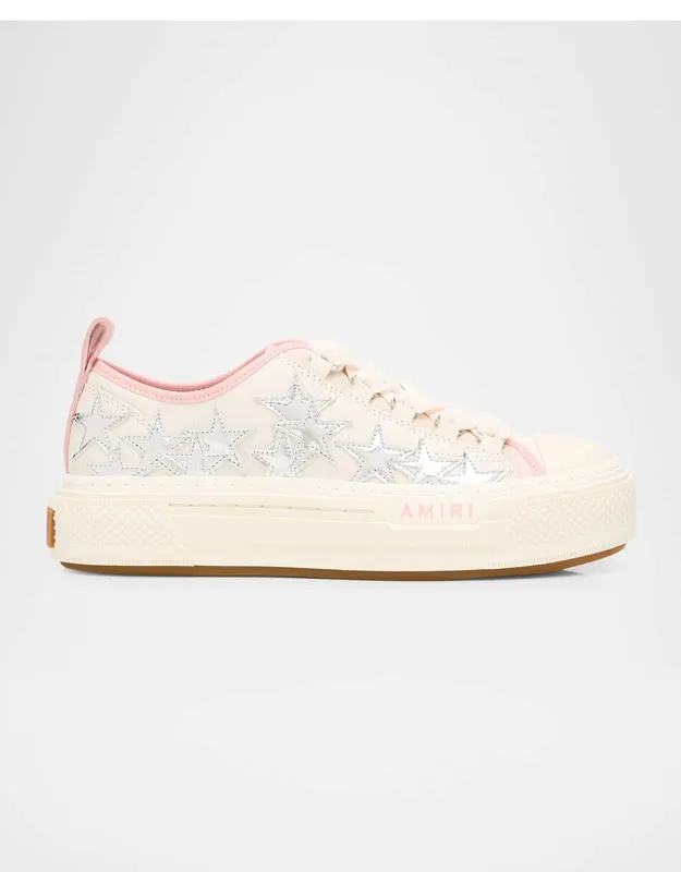 Metallic Stars Court Low Leather Low-top Sneakers