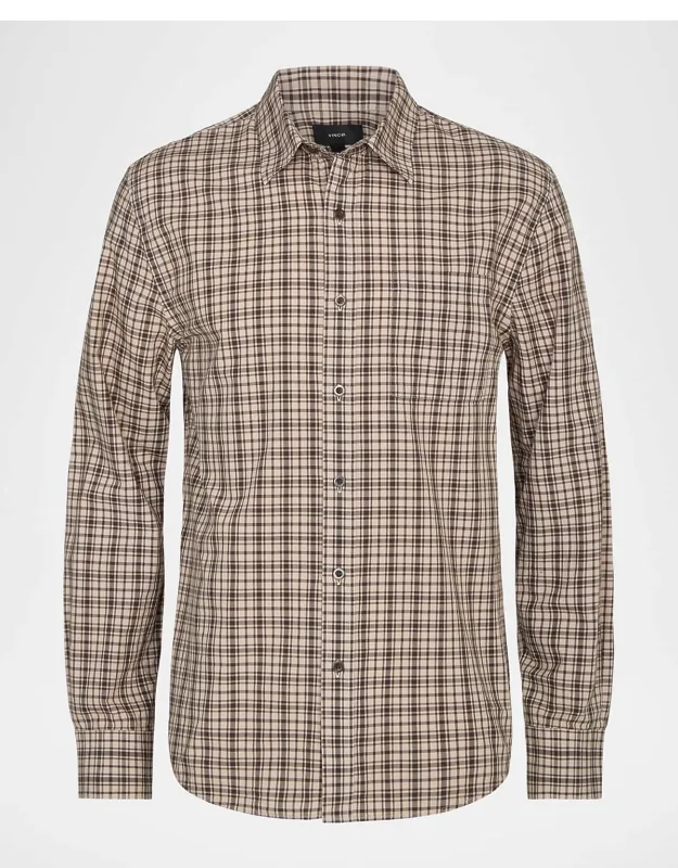 Great Falls Cotton Plaid Button-down Shirt