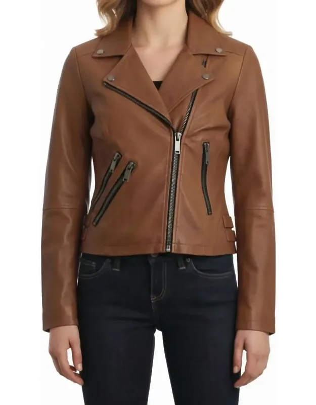 Faux Leather Moto Jacket