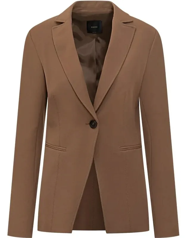 Single-breasted Blazer In Stretch Fabric