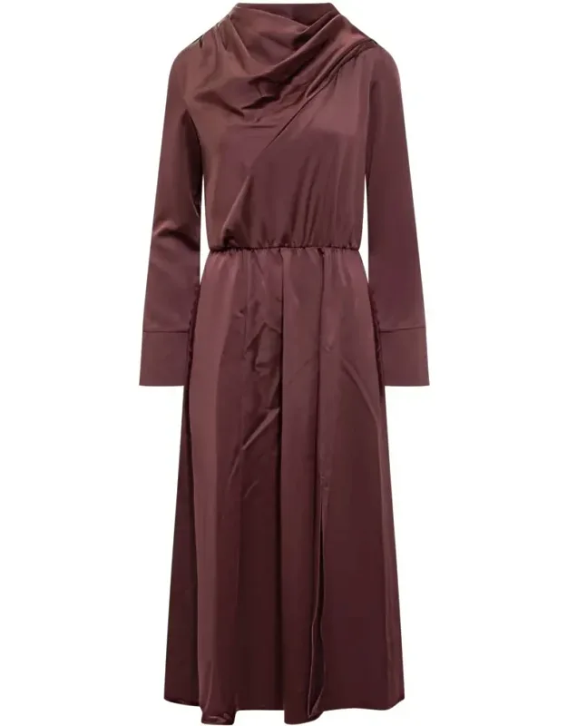 Camite Dress With Draping And Elasticized Waistband