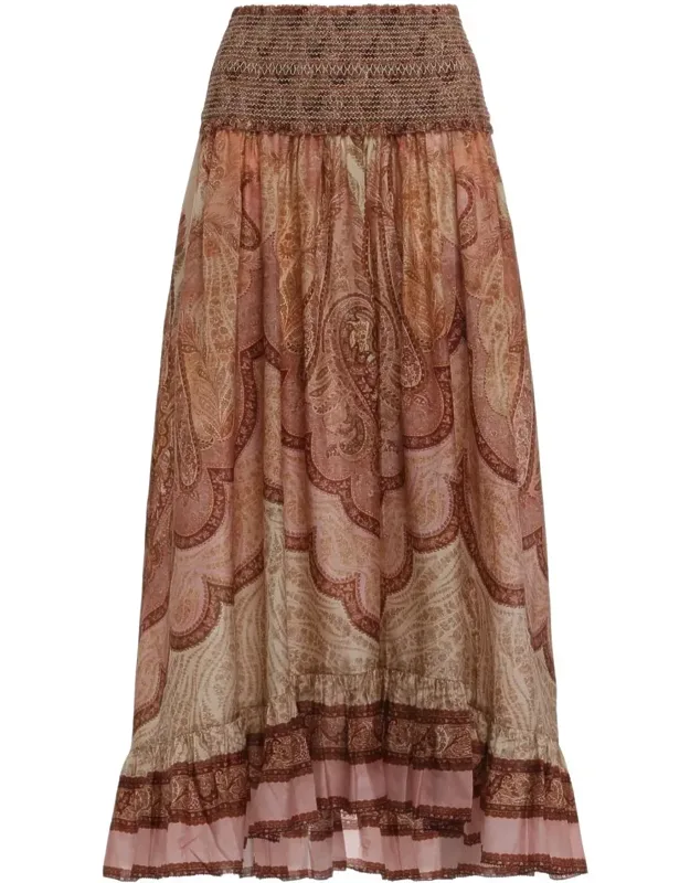 Maxi Skirt With Ruffles