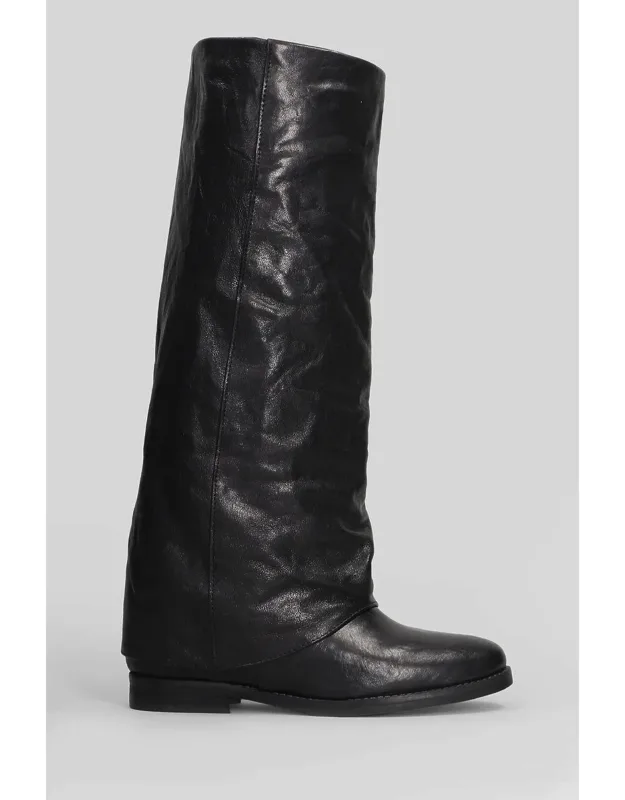 Low Heels Boots, Soft Leather, Leather Sole