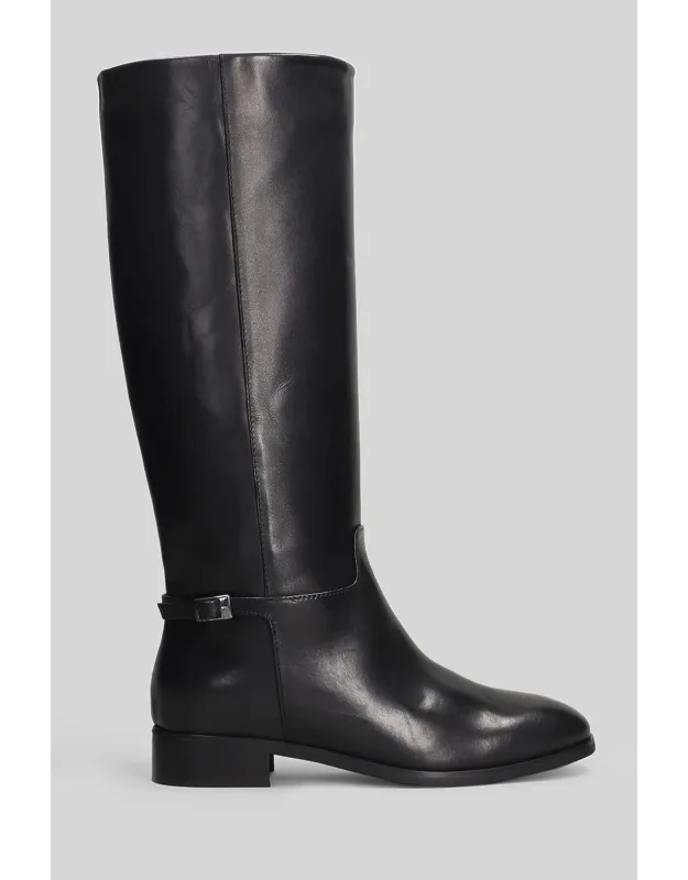 Low Heels Boots, Leather Sole, 30 Mm Heel