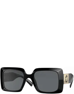 Sunglasses, Square Full Rim, Havana Frame And Dark Brown Lens