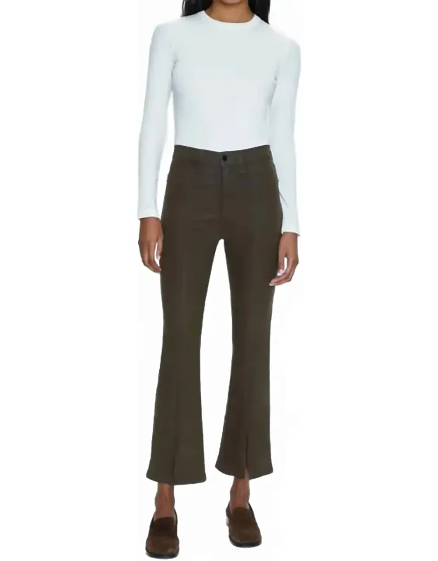 Lennon High Rise Cropped Bootcut Jeans With Flared Cut And Comfortable Stretch Denim