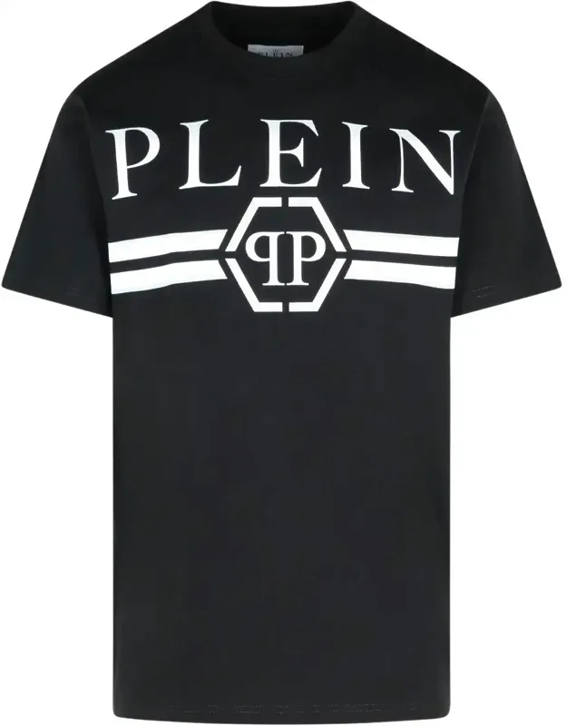 T-shirt With Contrast Maxi Front Print And Back Logo Patch